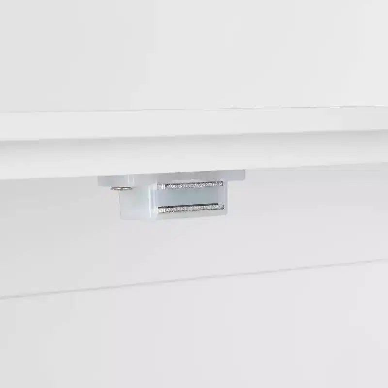 Bathroom and Laundry Storage Floor Cabinet with Doors and Adjustable Shelves - White