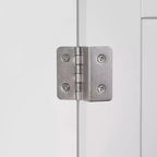 Mobiletto bagno/lavanderia a terra con ante e ripiani regolabili - Bianco