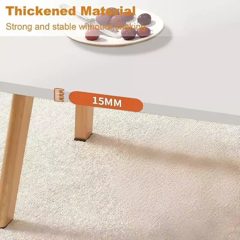 Wooden Coffee Table, Laptop Table for Small Spaces, Low Study Table for Floor Sitting for Living Room, Bedroom, Office, Department