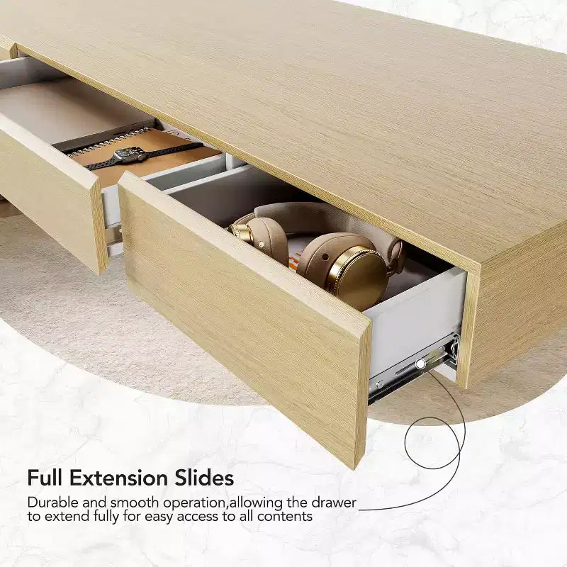 48 Inch Electric Standing Desk with Drawers, Height Adjustable Stand Up Desk with Storage, Computer Workstation for Home Office