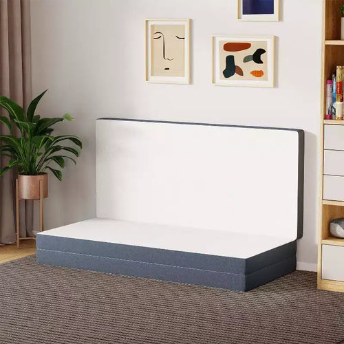 Materasso da 4 Pollici Pieghevole in Memory Foam Topper con Fodera Lavabile per Campeggio Ospiti o Pavimento Camper, Queen