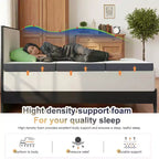 Topper per materasso in memory foam a tre pieghe da 10,2 cm con fodera lavabile, Queen, 147,3 × 198,1 cm