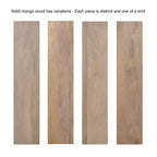 Tavolo in legno, 96,5 × 35,6 × 76,2 cm, Naturale