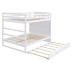 Letto a castello Full (adatto a materasso di circa 137 × 191 cm) su Full (adatto a materasso di circa 137 × 191 cm) con scale contenitore e letto estraibile