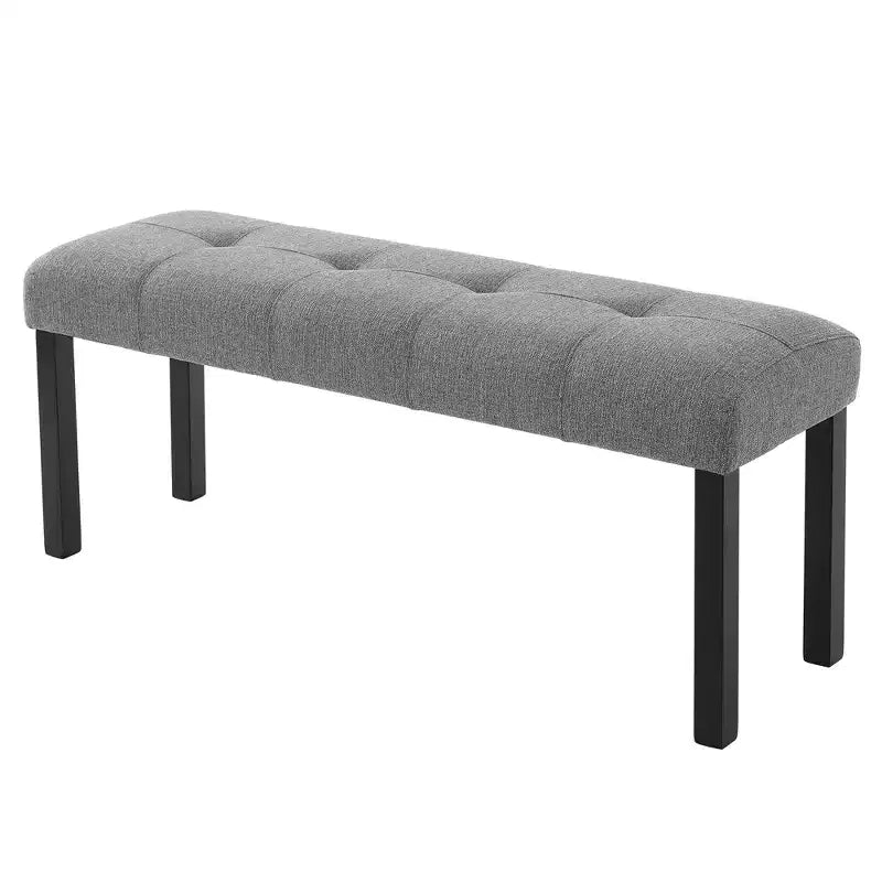 47.24 Modern Linen Dining Bench with Style and Versatile Use