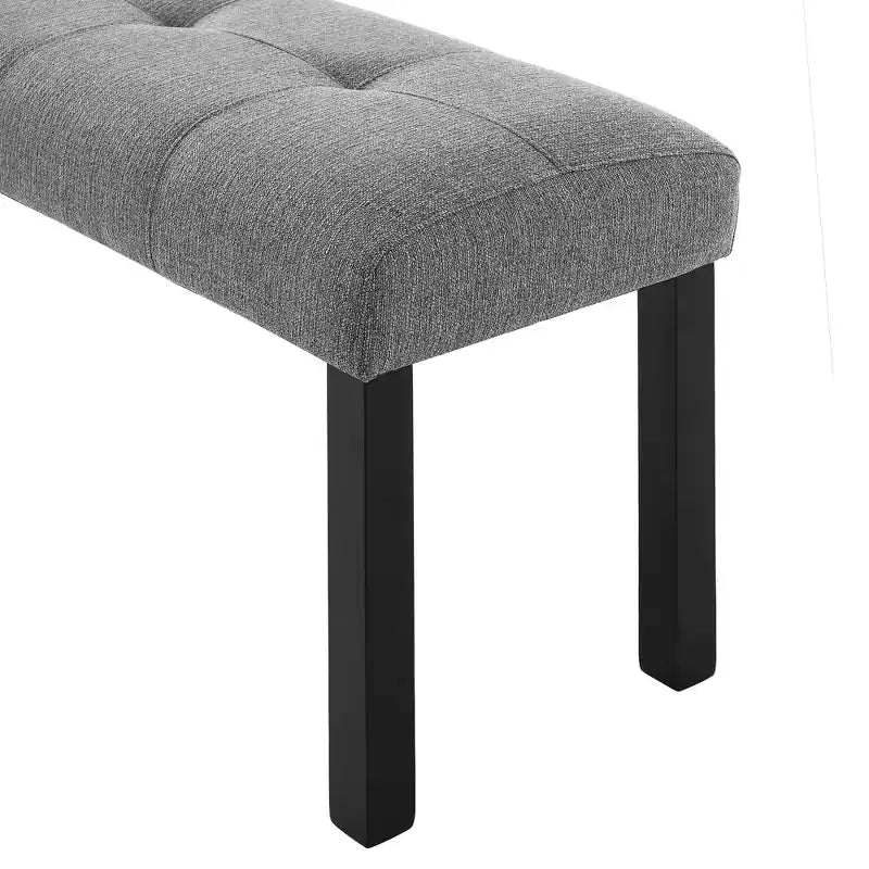 47.24 Modern Linen Dining Bench with Style and Versatile Use