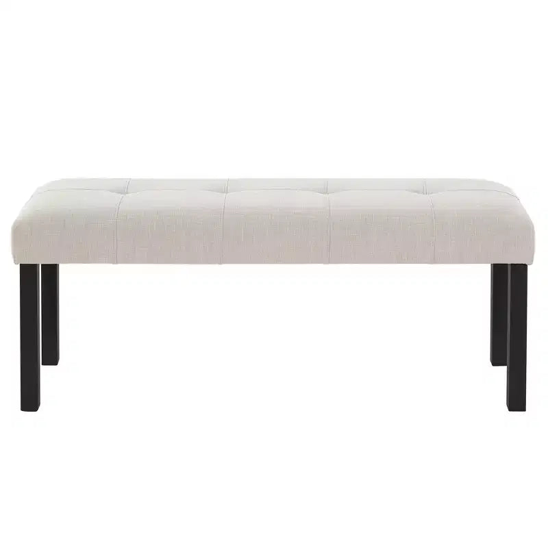 47.24 Modern Linen Dining Bench with Style and Versatile Use