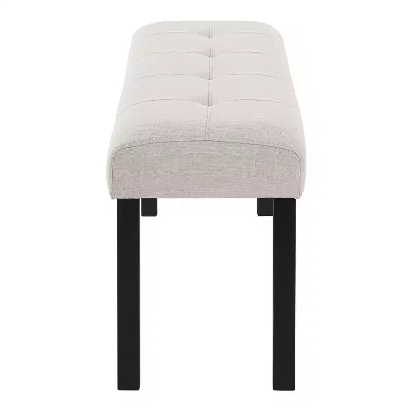 47.24 Modern Linen Dining Bench with Style and Versatile Use