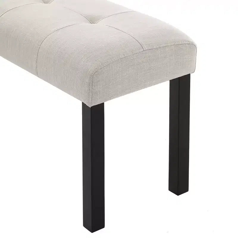 47.24 Modern Linen Dining Bench with Style and Versatile Use