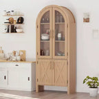 Dispensa da cucina ad arco con 4 ripiani regolabili