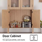Dispensa da cucina ad arco con 4 ripiani regolabili