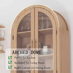 Dispensa da cucina ad arco con 4 ripiani regolabili