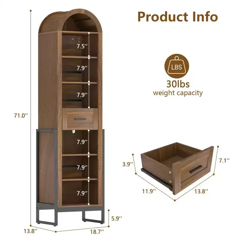 Tall Storage Rack & Cabinet