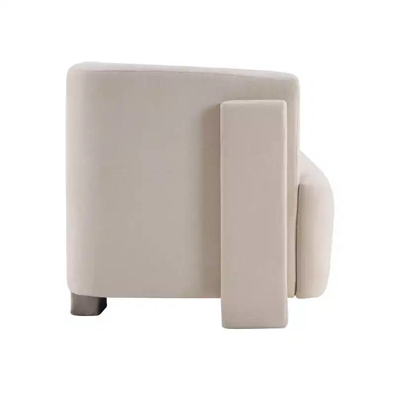 77.56 Modern 3-Seat Wood Upholstered Sofa
