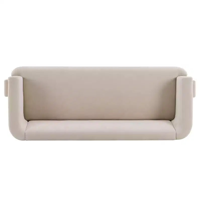 77.56 Modern 3-Seat Wood Upholstered Sofa