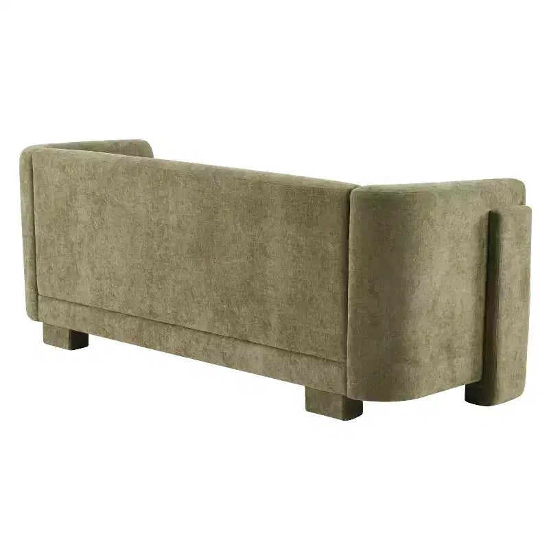 77.56 Modern 3-Seat Wood Upholstered Sofa
