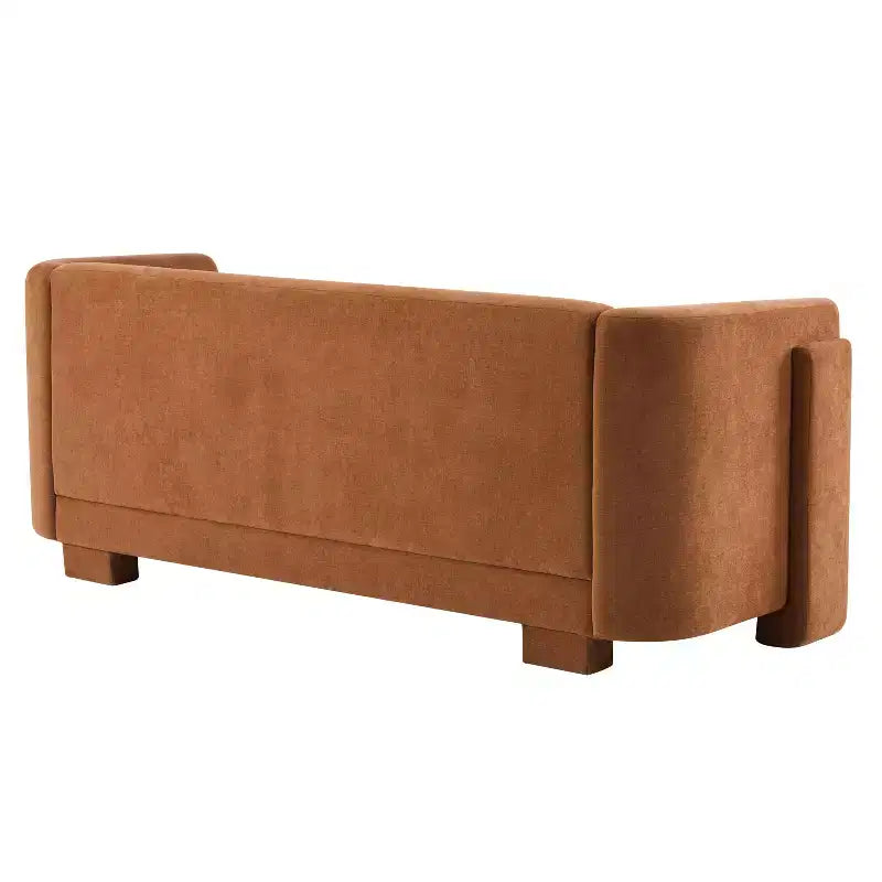 77.56 Modern 3-Seat Wood Upholstered Sofa