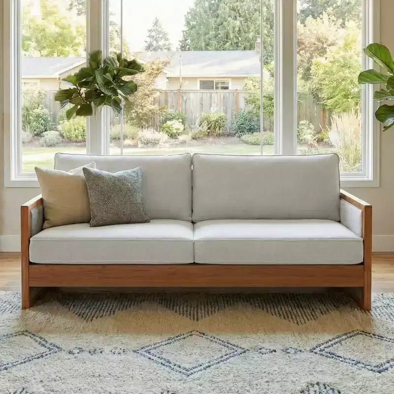 77.8'' Modern Chenille Upholstered 3-Seater Sofa