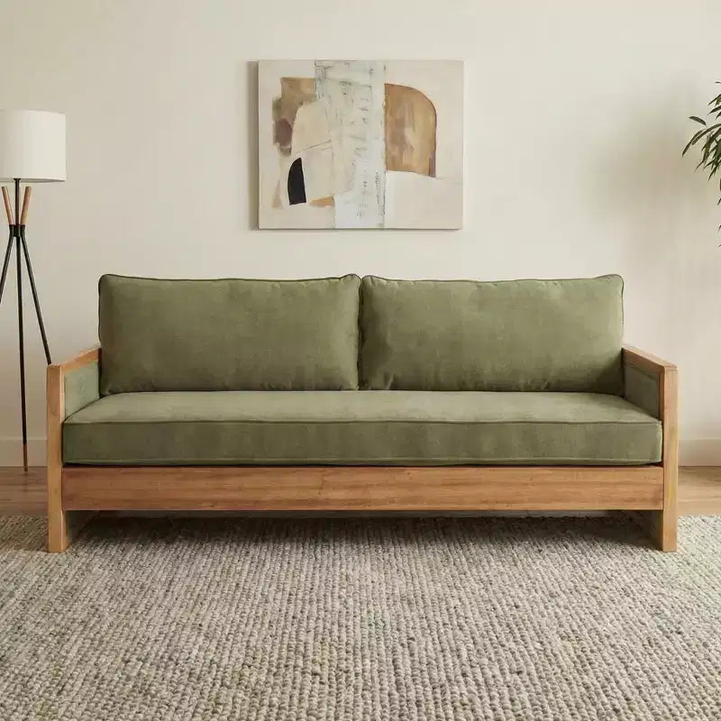 77.8'' Modern Chenille Upholstered 3-Seater Sofa