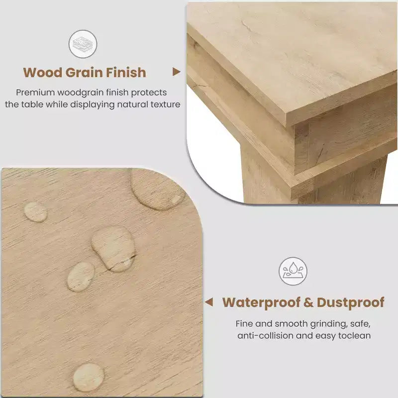 63 in-86.6 in Extendable Dining Room Table for 6-10, Kitchen Tables w/Wooden Sturdy Frame, Large Rectangular Dinner Table for Dining Room