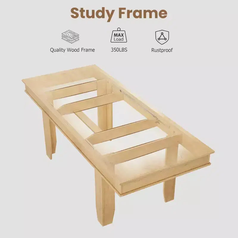 63 in-86.6 in Extendable Dining Room Table for 6-10, Kitchen Tables w/Wooden Sturdy Frame, Large Rectangular Dinner Table for Dining Room