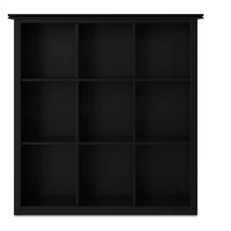 WOOD 45 inch x 43 inch Transitional 9 Cube Bookcase and Storage Unit