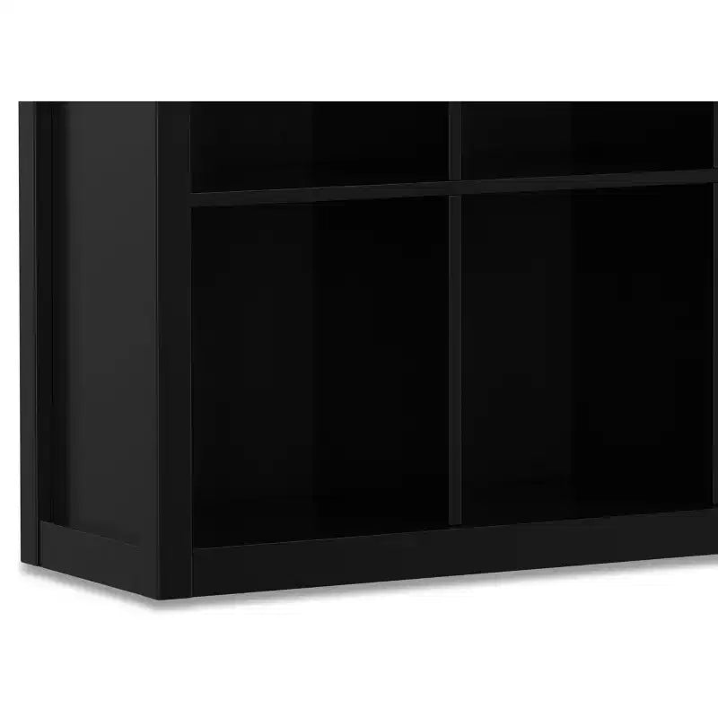 WOOD 45 inch x 43 inch Transitional 9 Cube Bookcase and Storage Unit