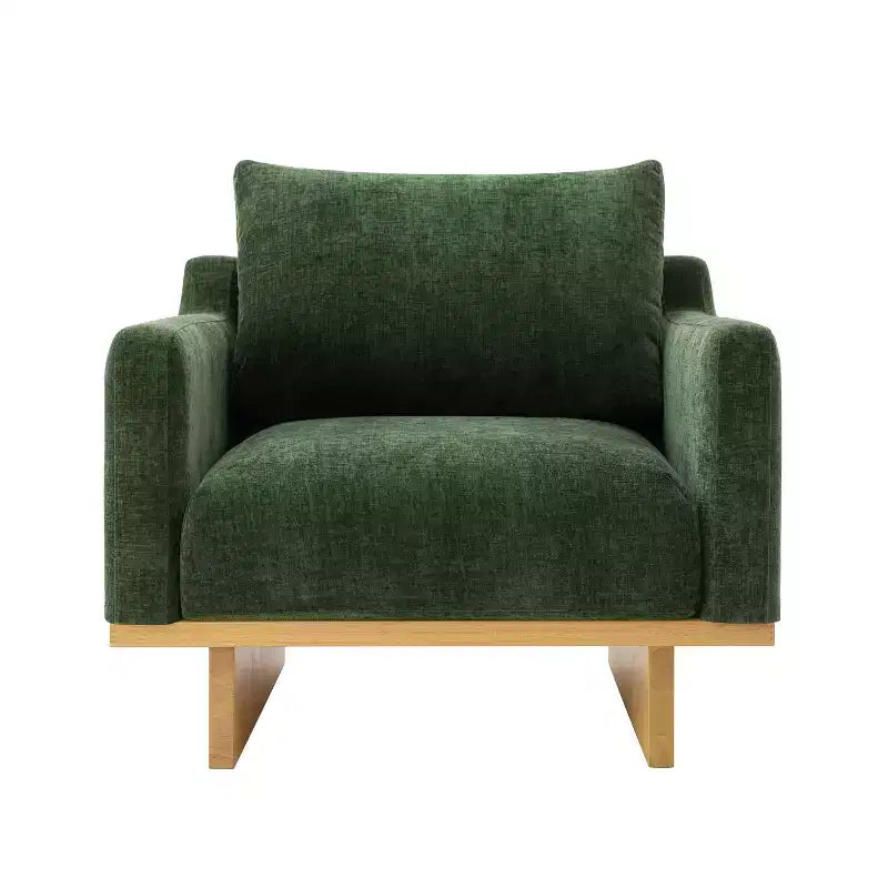 Modern Boucle Upholstered Chair with Soft Cushion