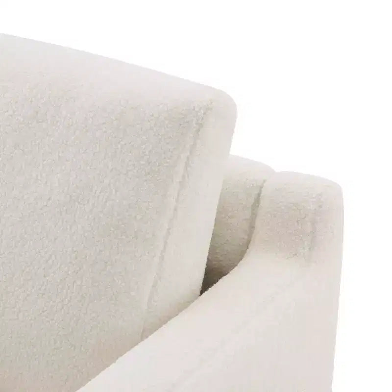 Modern Boucle Upholstered Chair with Soft Cushion