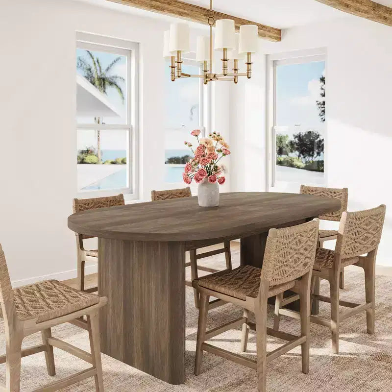 Dining Table Seats 6-8, Kitchen Table, 63 Long, Choose Color for Dining Room or Living Room