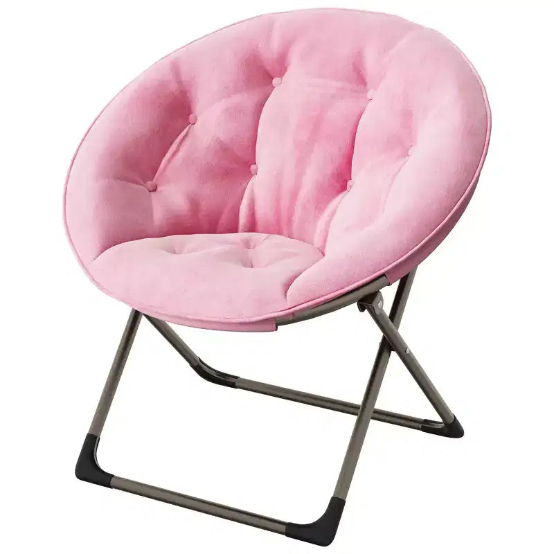 Large Comfortable Flower Chair for Adults, Cotton Cushioned Armchair with Metal Frame for Bedroom, Game Room & Small Spaces