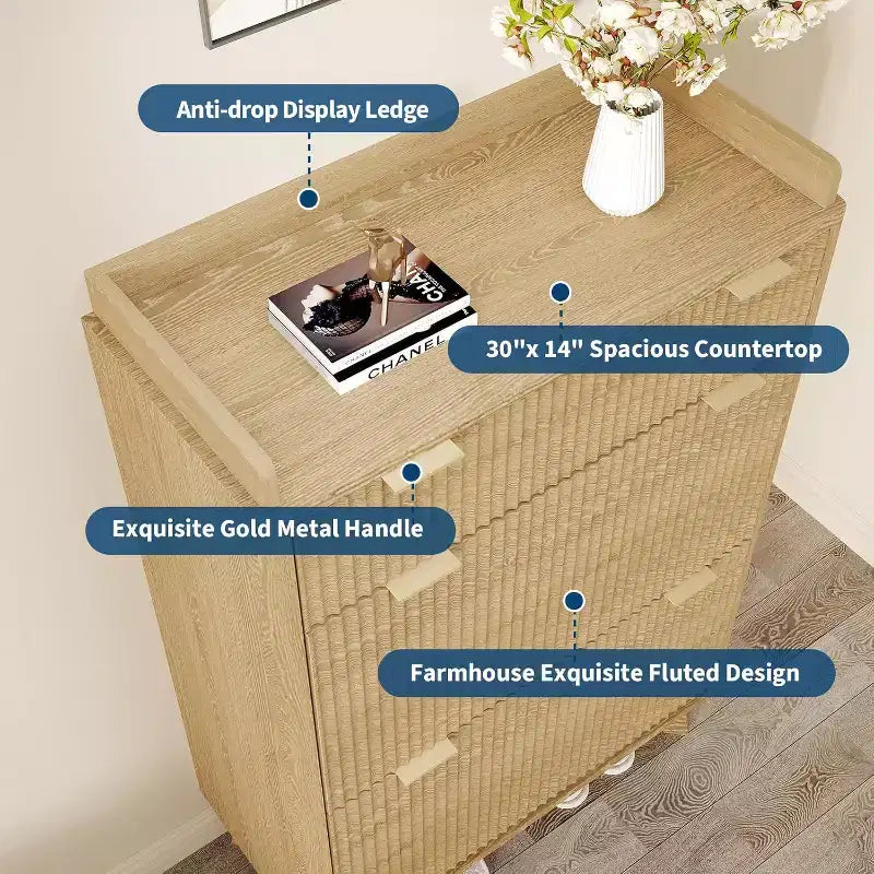 Modern recessed cabinet, suitable for entryways, 48-inch tall narrow rack with storage drawers, 2 flip-top drawers and adjustable shelves.