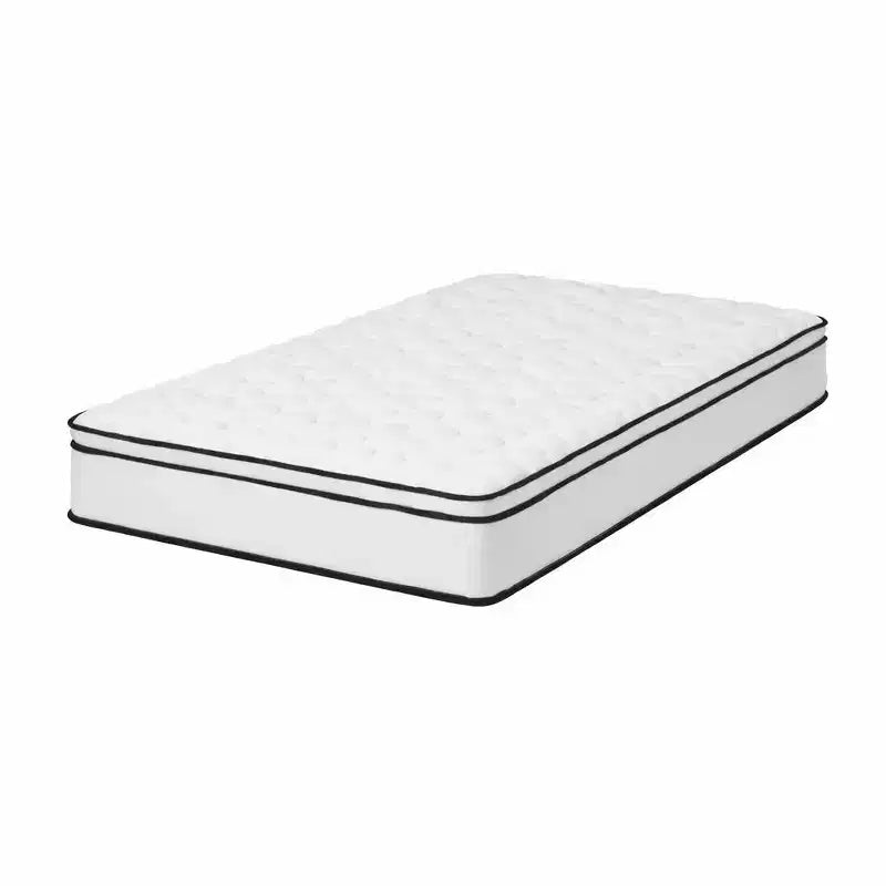 10 Twin Innerspring Mattress, Breathable Cover, Medium Firmness