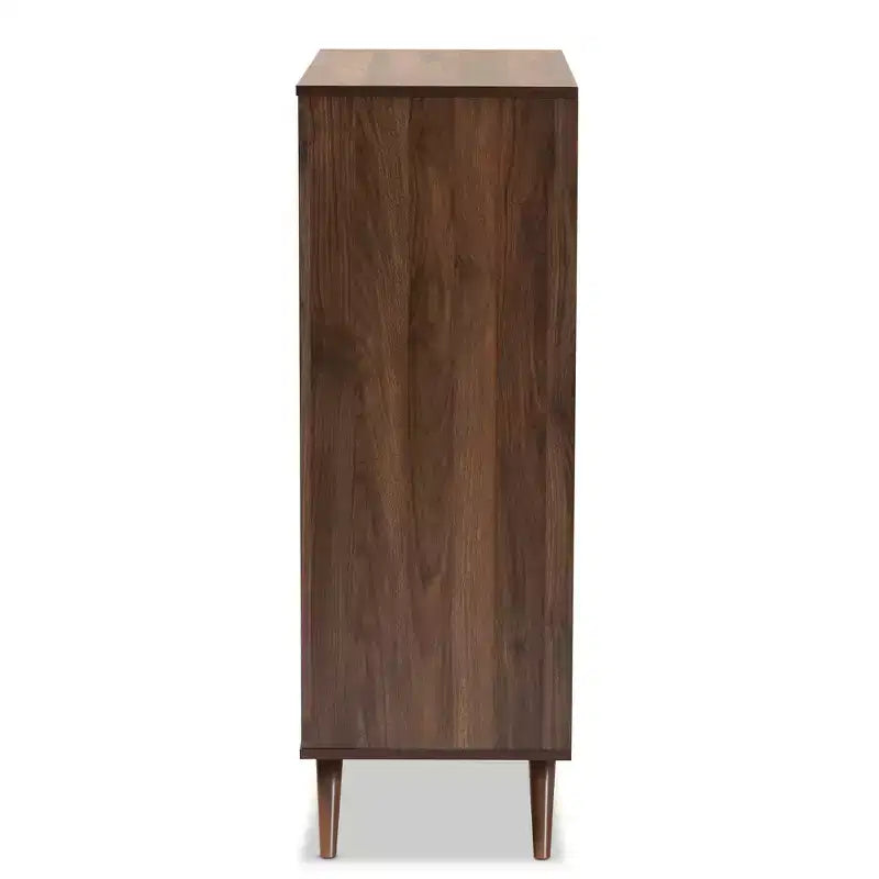 5-Drawer Wooden Bedroom Chest – Grey/Walnut