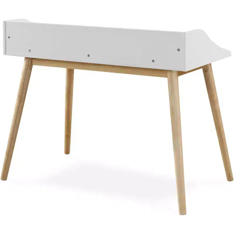 Desk White - : Mid-Century Modern, Open Storage, Legs