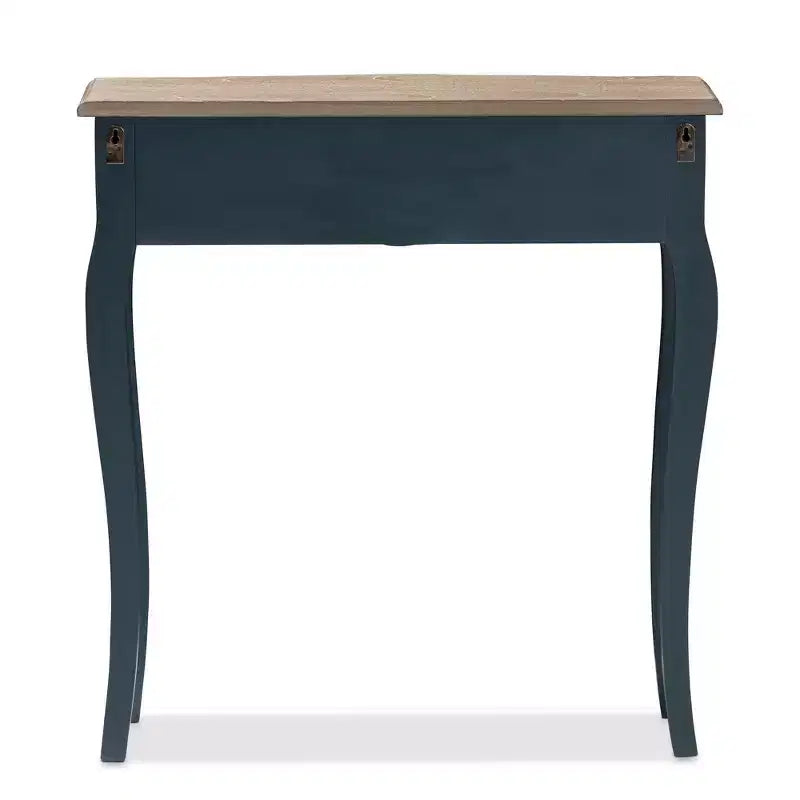 Tavolo Classico e Provinciale con Finitura Abete Blu - : Design Affusolato ed Elegante, Ideale per Spazi Piccoli