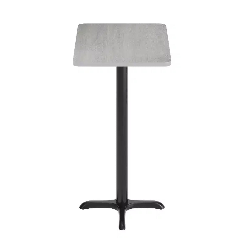 24'' x 30'' Rectangular Laminate Table Top with 22'' x 22'' Bar Height Table Base