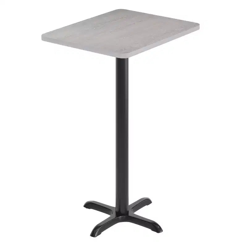 24'' x 30'' Rectangular Laminate Table Top with 22'' x 22'' Bar Height Table Base