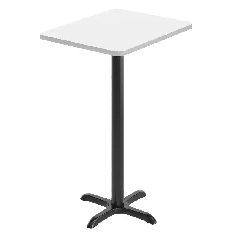 24'' x 30'' Rectangular Laminate Table Top with 22'' x 22'' Bar Height Table Base