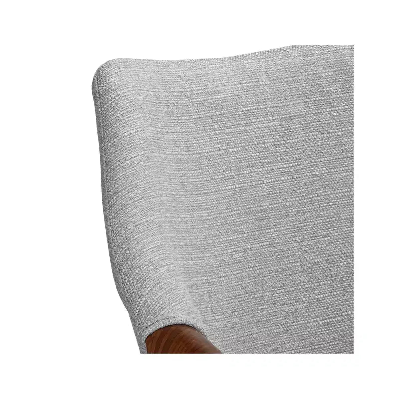 Gray Fabric and Beech Wood Dining Chair