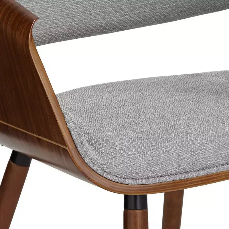 Gray Fabric and Beech Wood Dining Chair