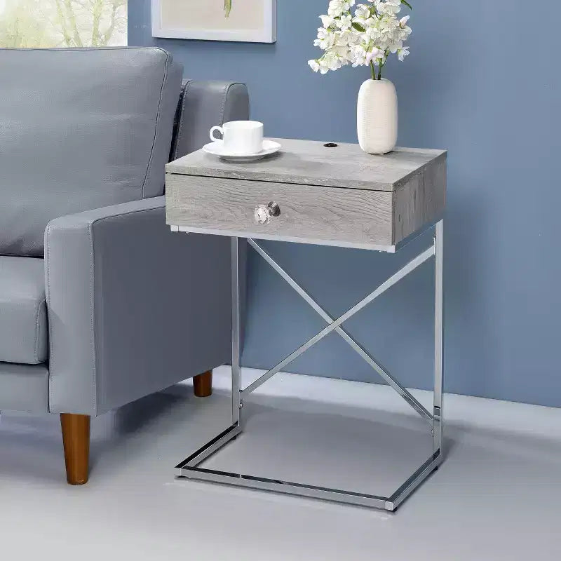 1 Drawer End Table with USB Port