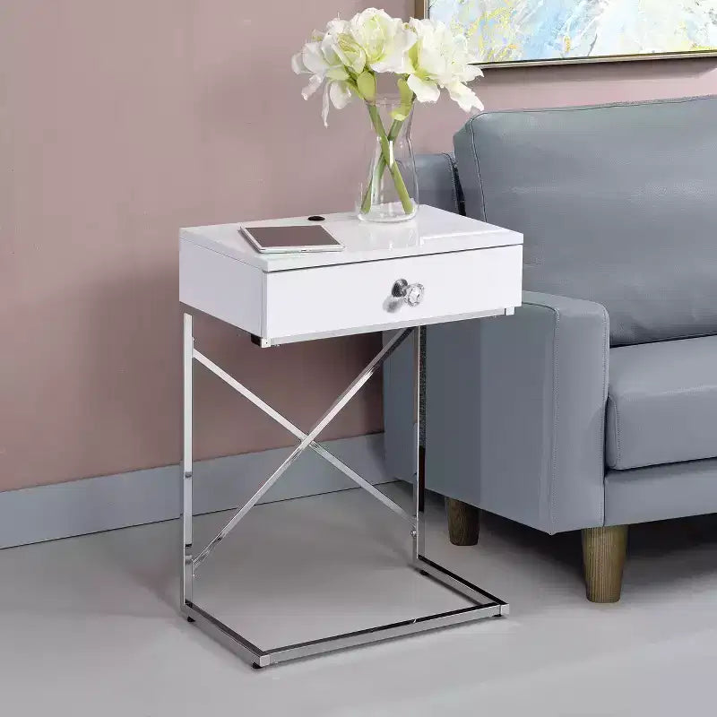 1 Drawer End Table with USB Port